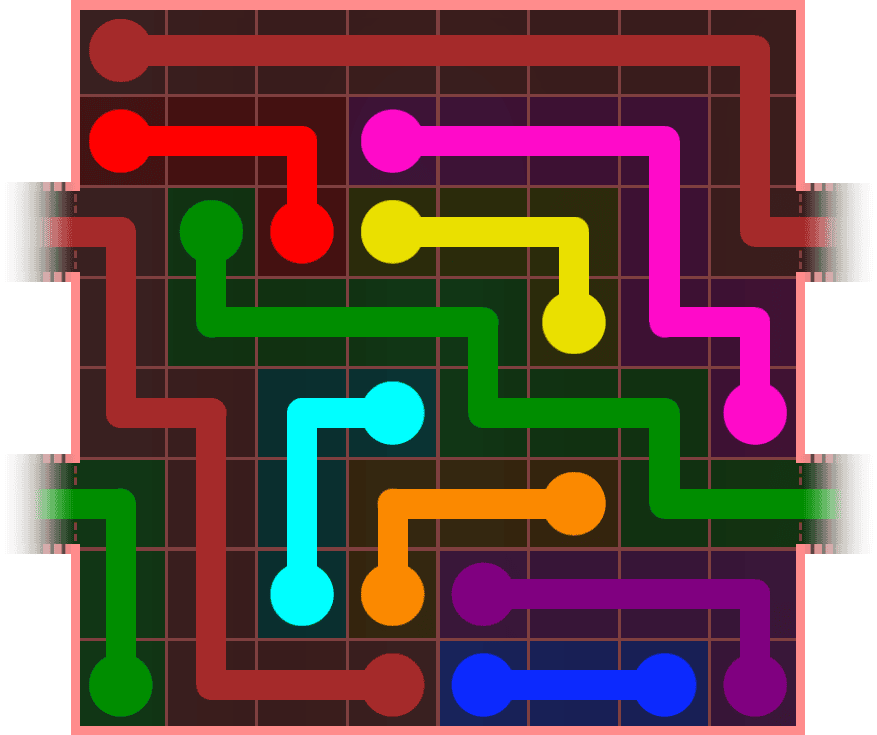 Flow Free Warps 758 Solution