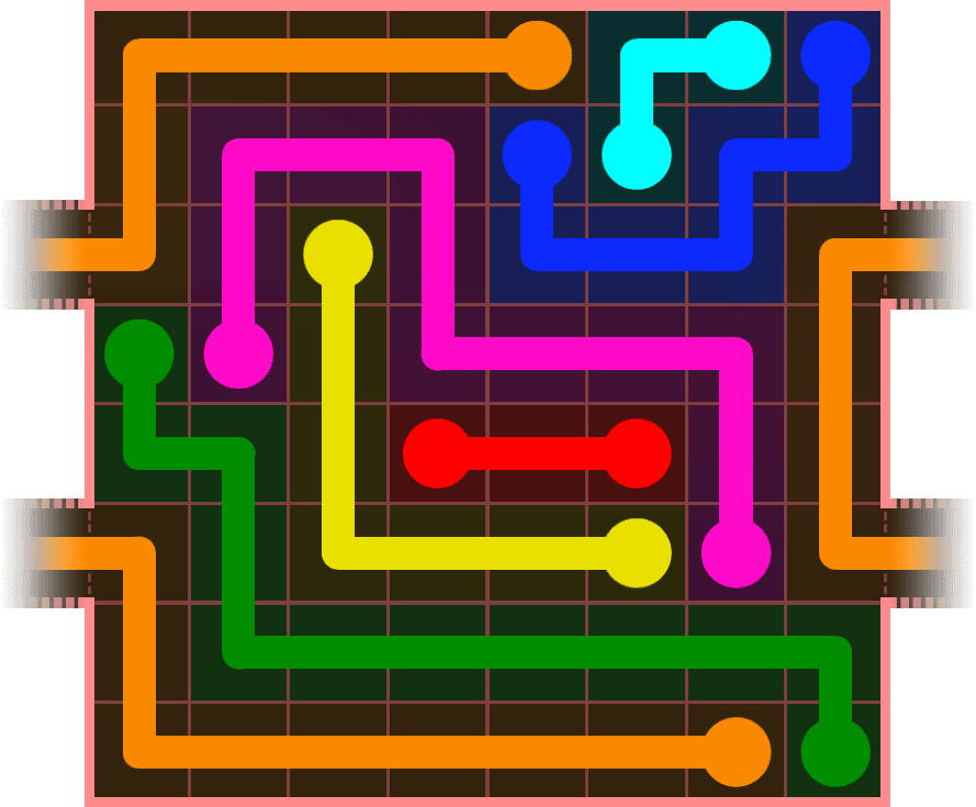 Flow Free Warps 871 Solution