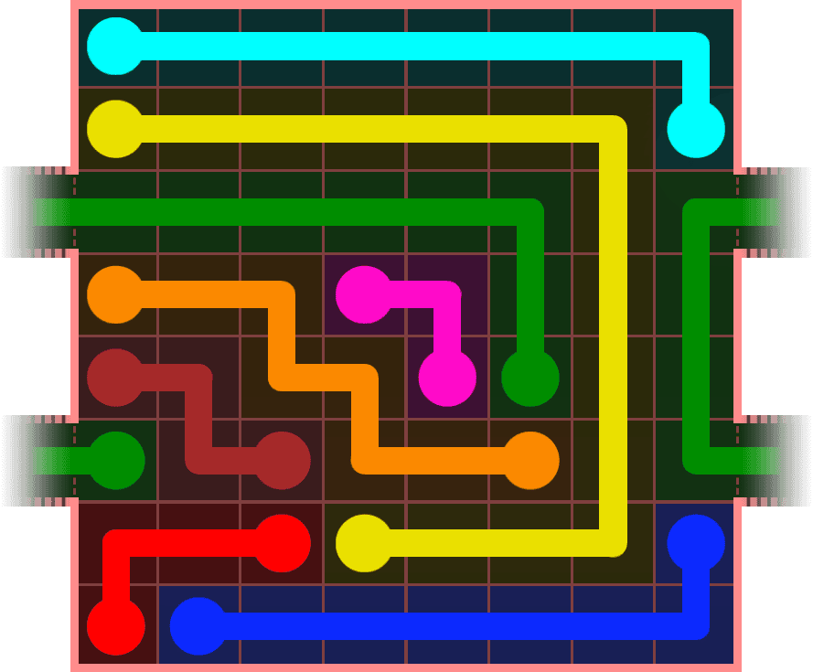 Flow Free Warps 873 Solution