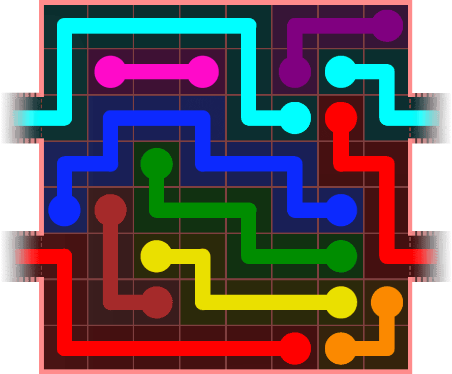 Flow Free Warps 875 Solution