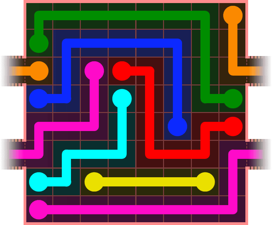 Flow Free Warps 876 Solution