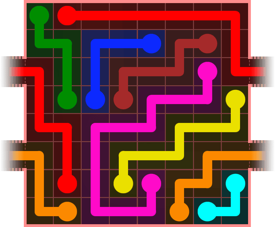 Flow Free Warps 878 Solution