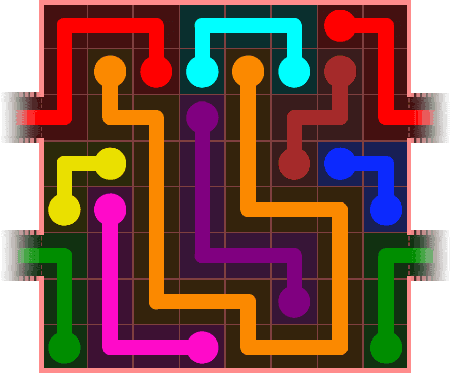 Flow Free Warps 879 Solution