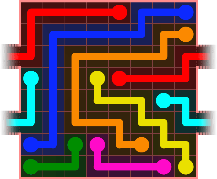 Flow Free Warps 887 Solution
