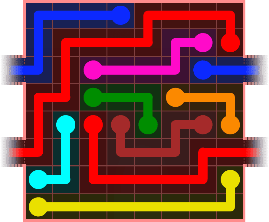 Flow Free Warps 889 Solution