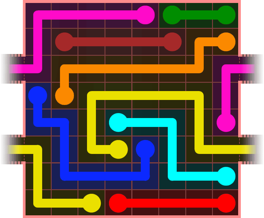 Flow Free Warps 893 Solution