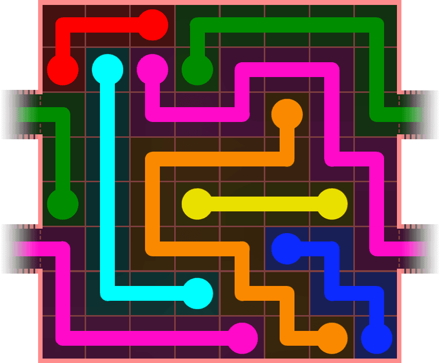 Flow Free Warps 818 Solution