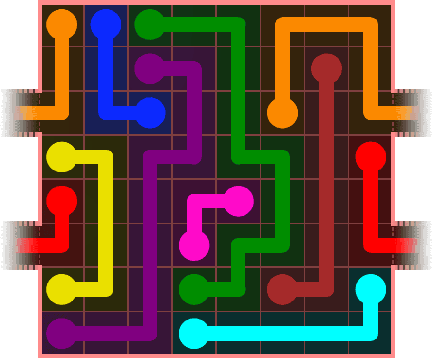 Flow Free Warps 825 Solution