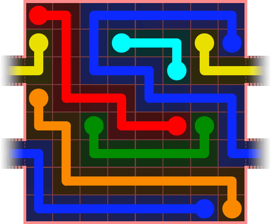 Flow Free Warps 829 Solution
