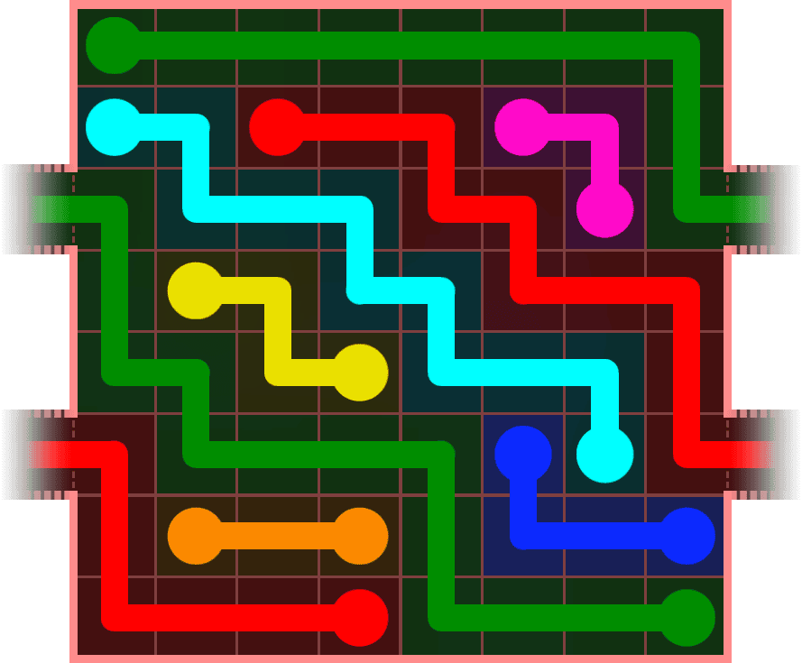 Flow Free Warps 854 Solution