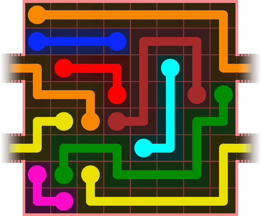 Flow Free Warps 855 Solution