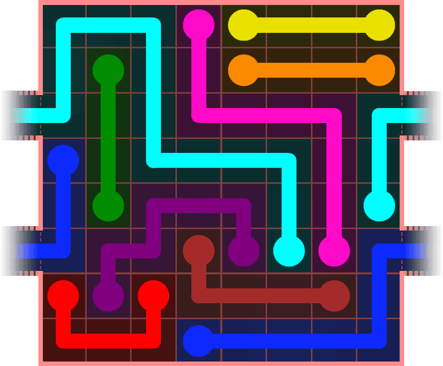Flow Free Warps 845 Solution