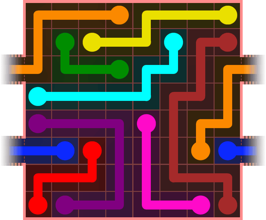 Flow Free Warps 847 Solution