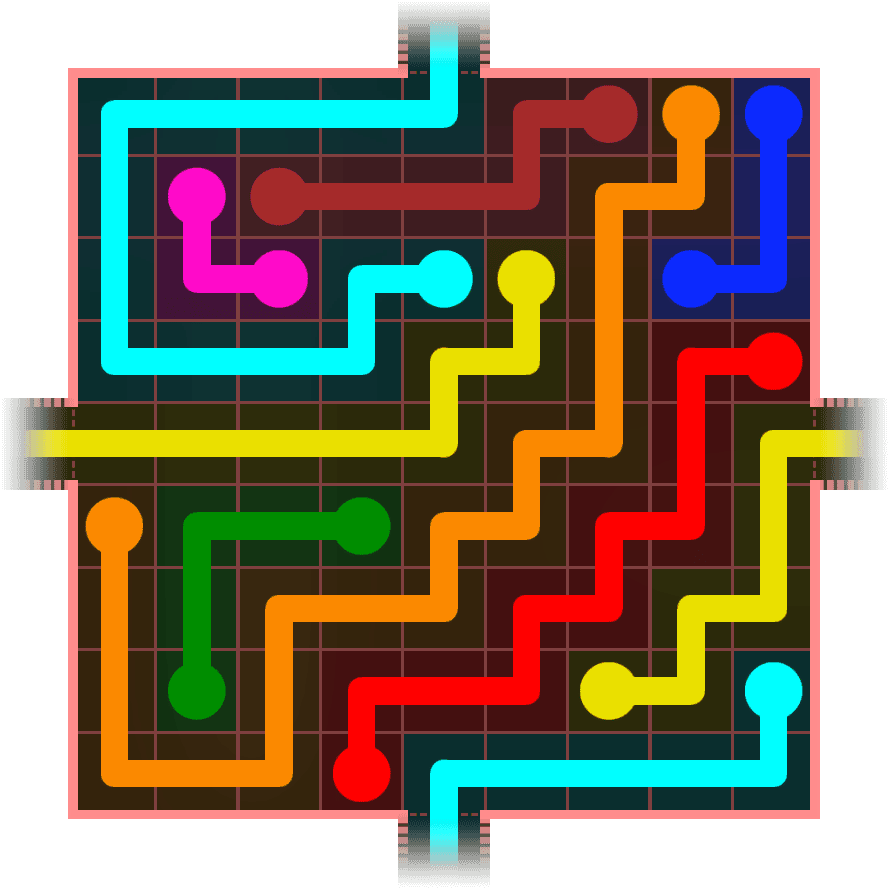Flow Free Warps 927 Solution