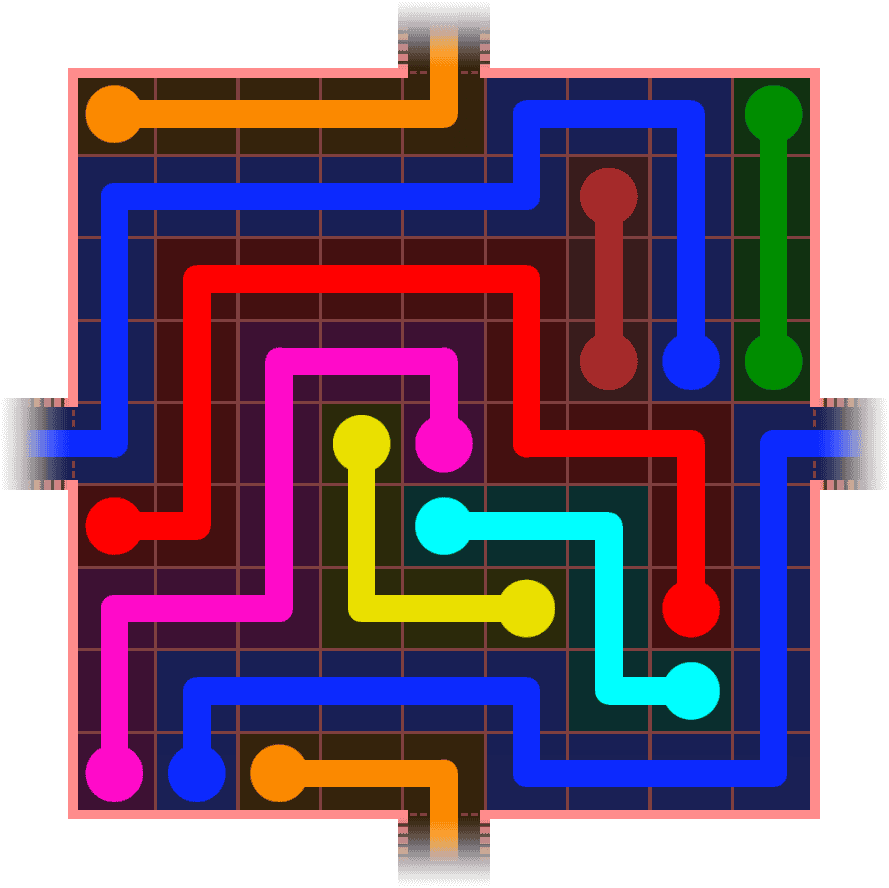 Flow Free Warps 905 Solution