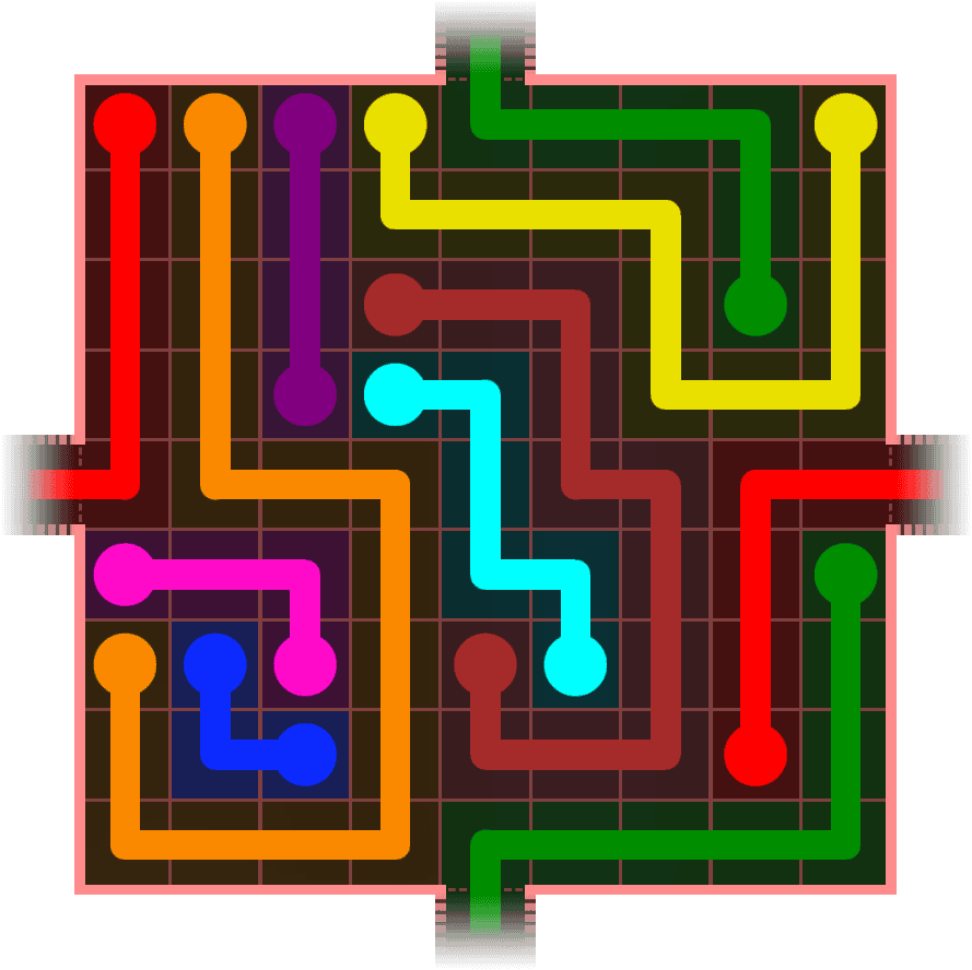 Flow Free Warps 1030 Solution