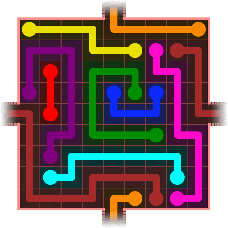 Flow Free Warps 1043 Solution