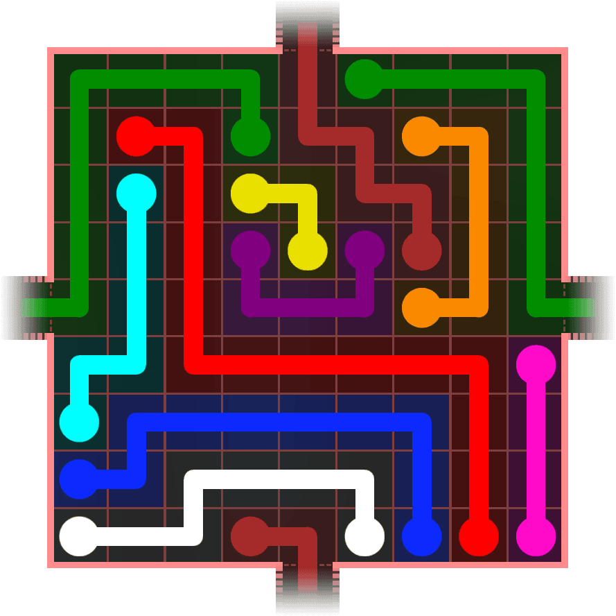 Flow Free Warps 954 Solution