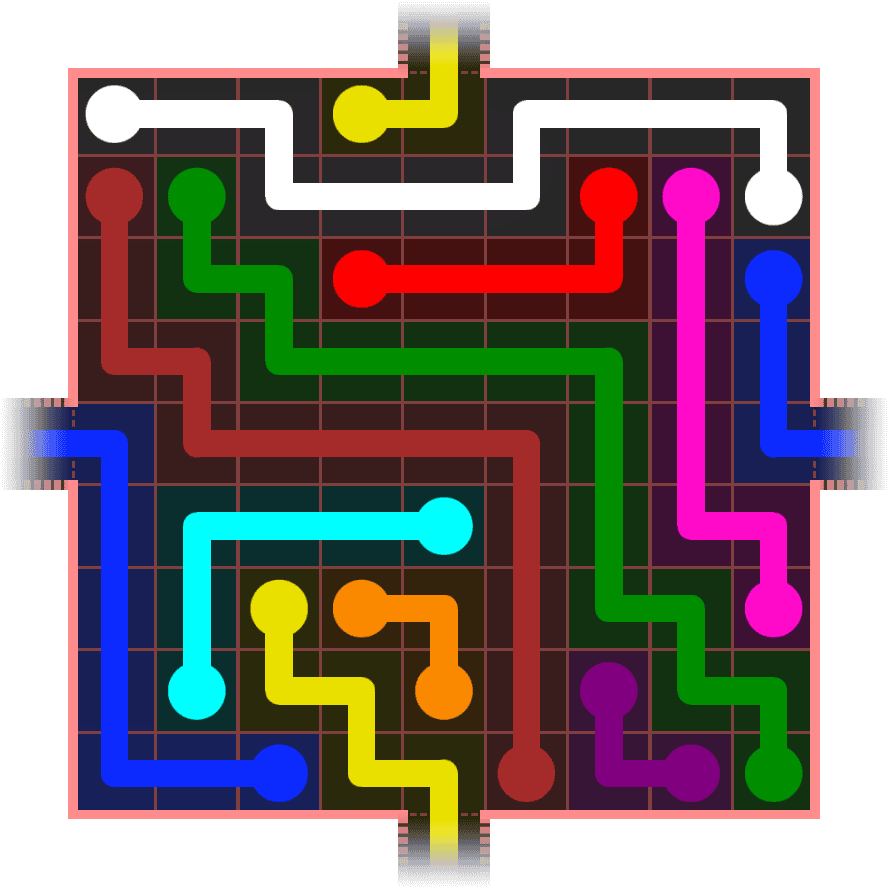Flow Free Warps 957 Solution