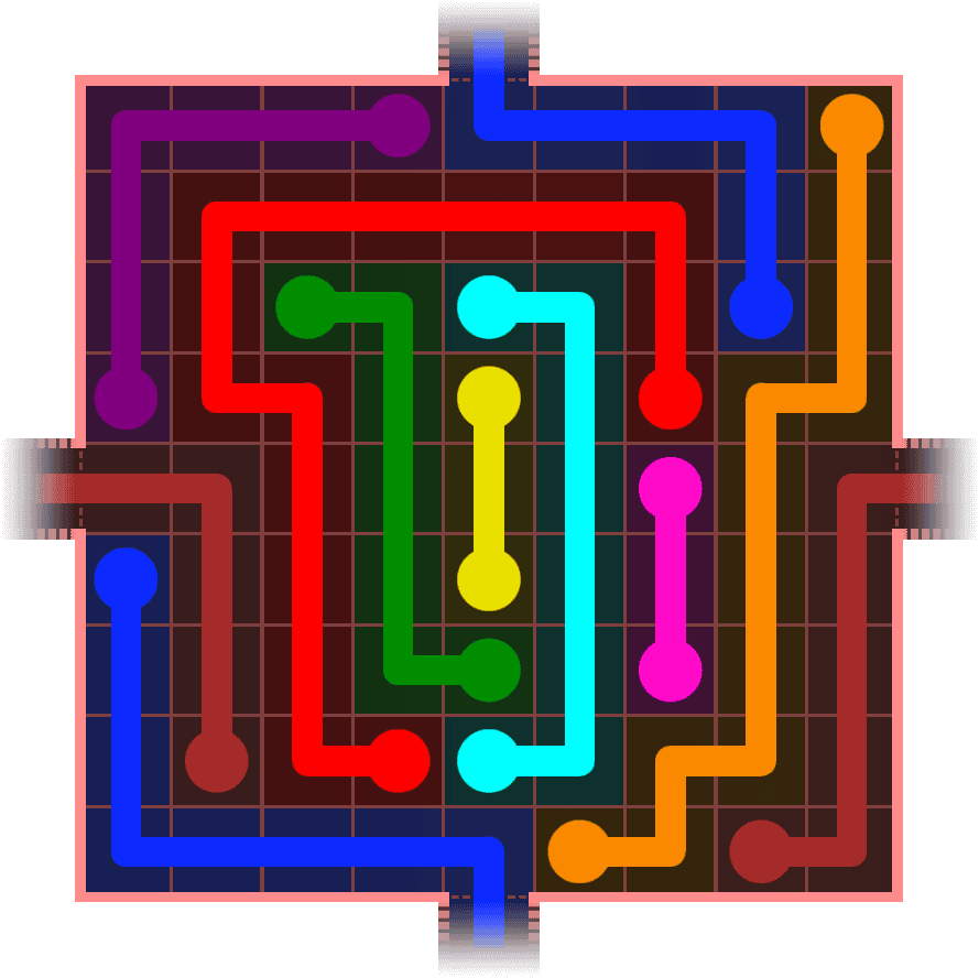 Flow Free Warps 962 Solution