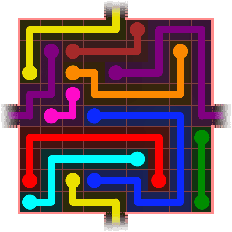 Flow Free Warps 968 Solution