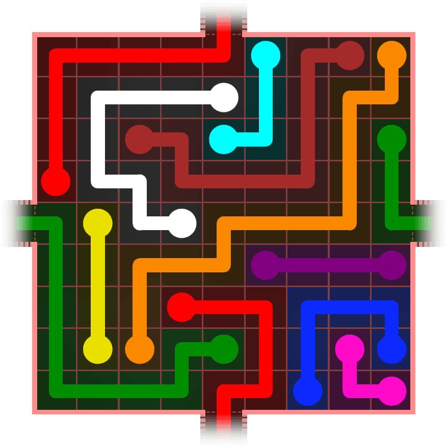 Flow Free Warps 973 Solution