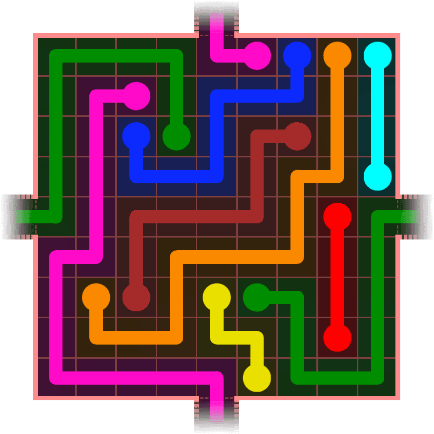 Flow Free Warps 974 Solution