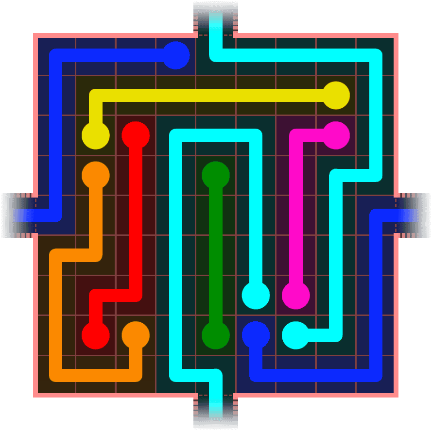 Flow Free Warps 977 Solution