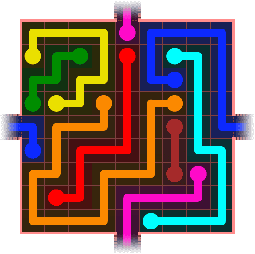 Flow Free Warps 979 Solution