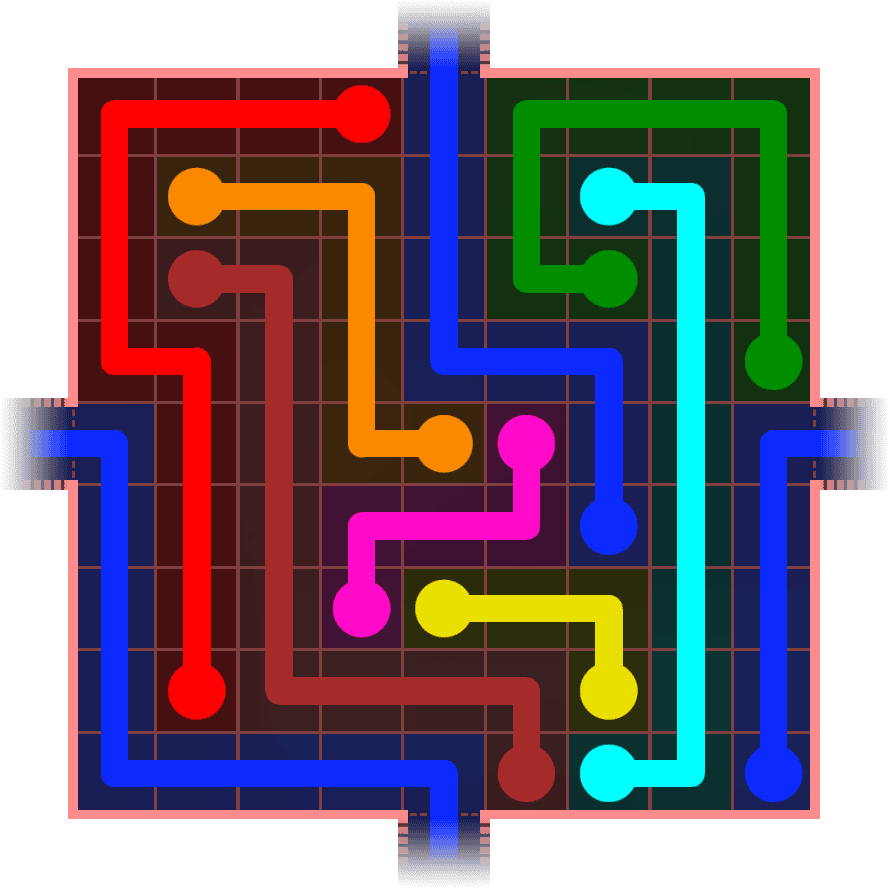 Flow Free Warps 980 Solution