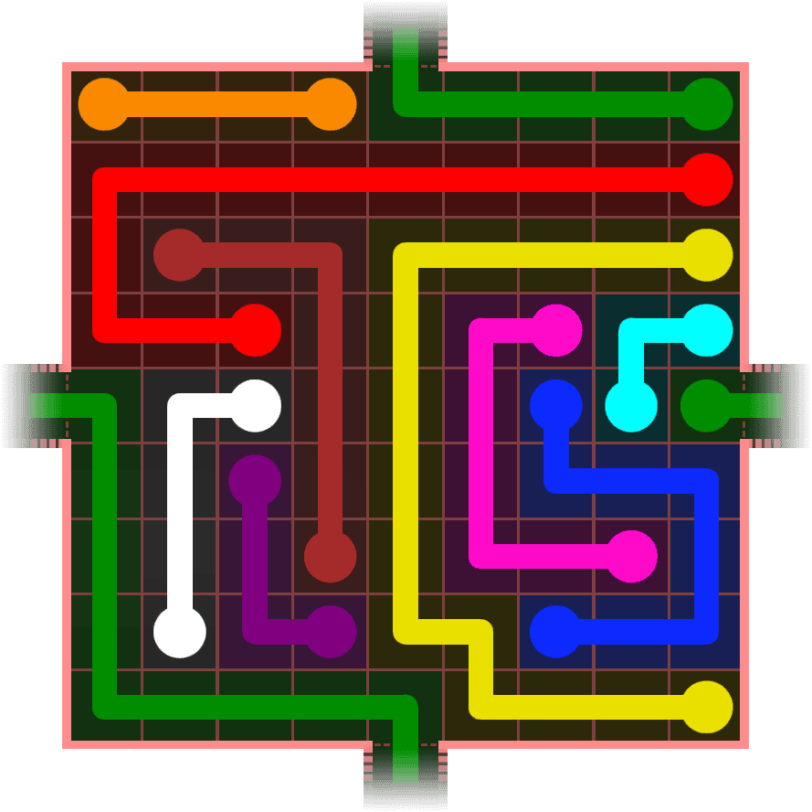 Flow Free Warps 982 Solution