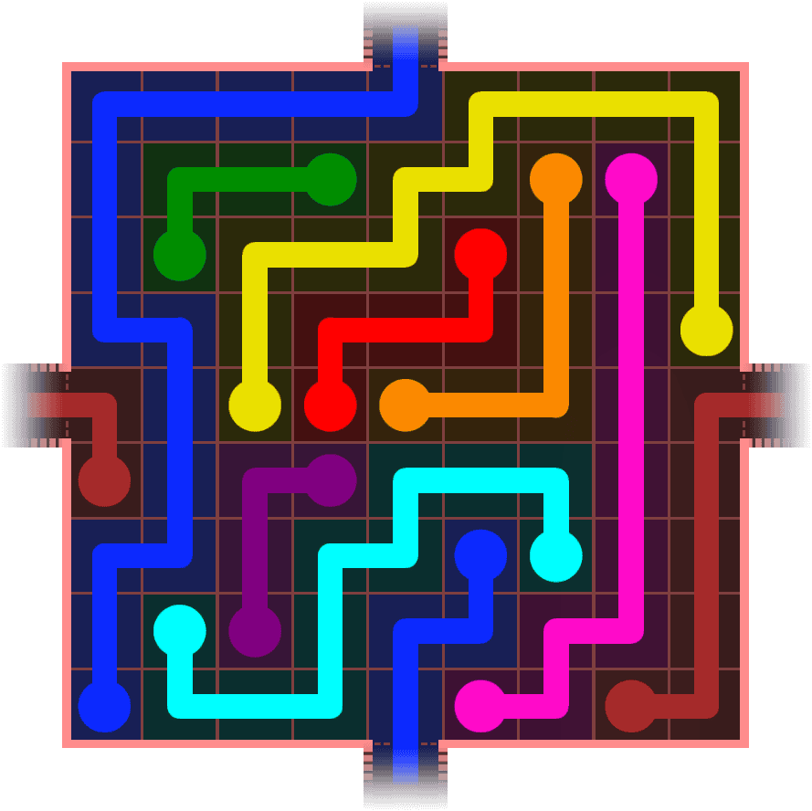 Flow Free Warps 985 Solution