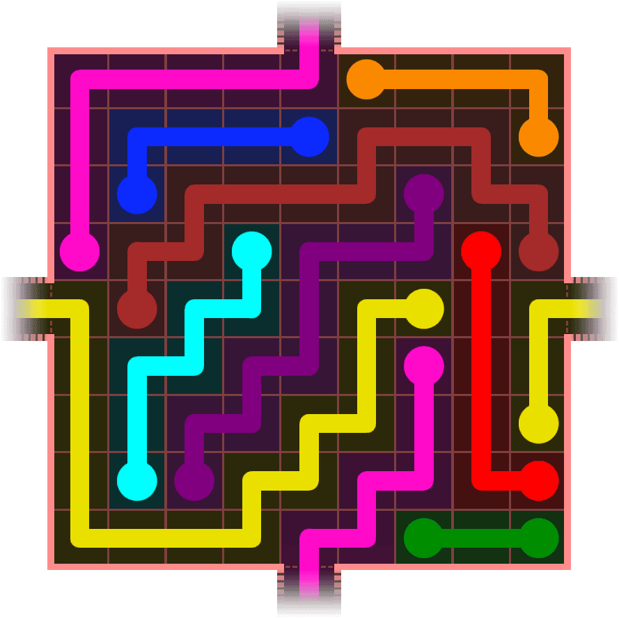 Flow Free Warps 988 Solution