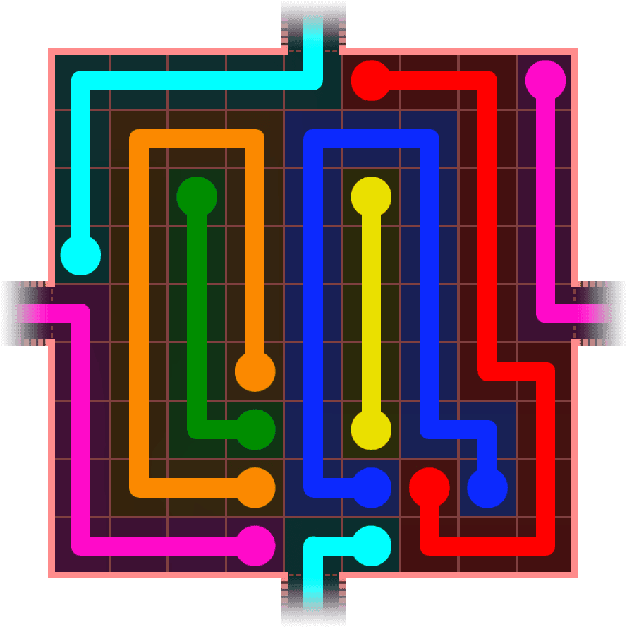 Flow Free Warps 1012 Solution