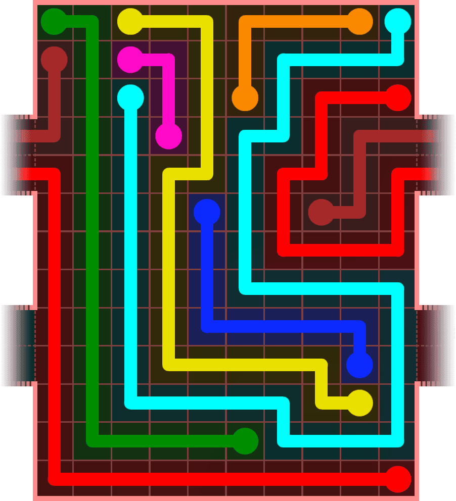 Flow Free Warps 5748 Solution