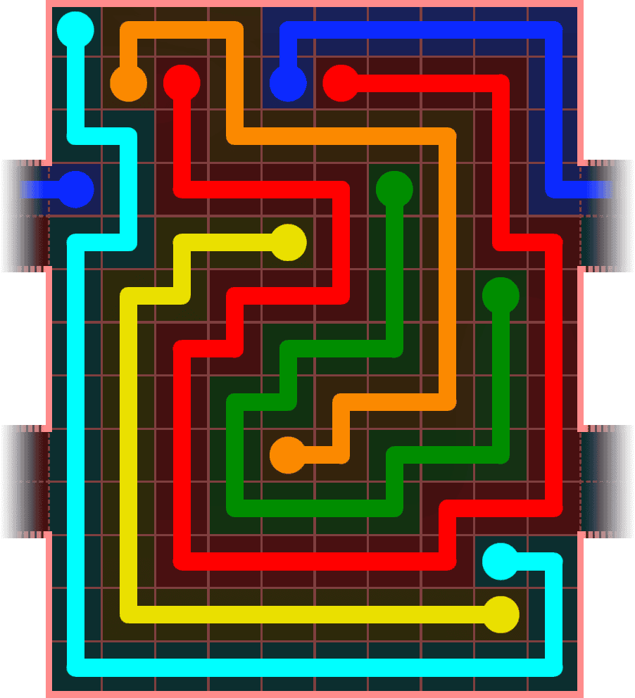 Flow Free Warps 5758 Solution