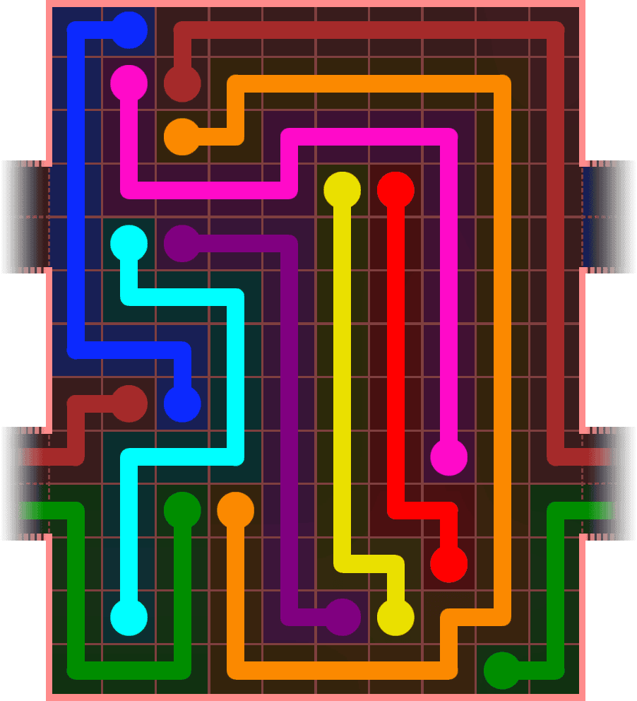 Flow Free Warps 6111 Solution