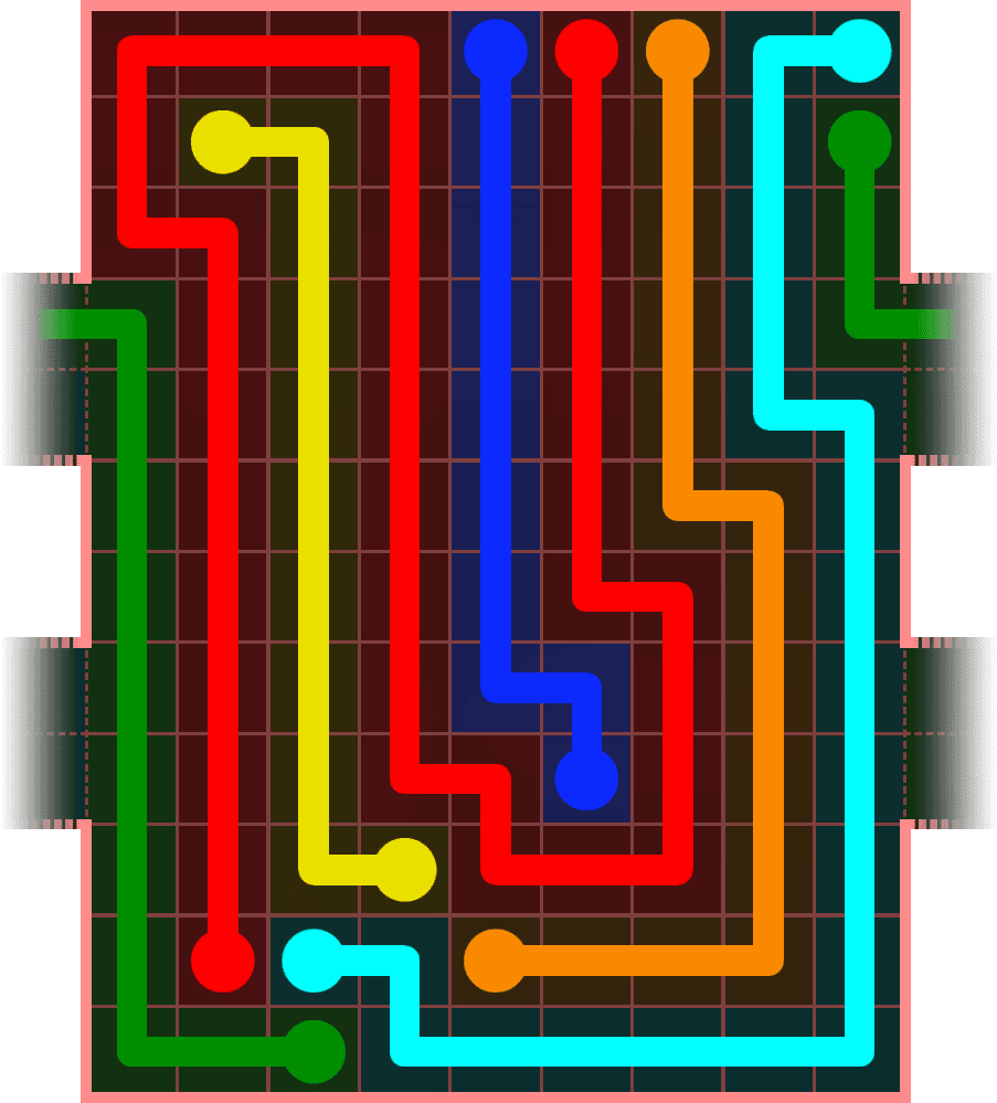 Flow Free Warps 5372 Solution