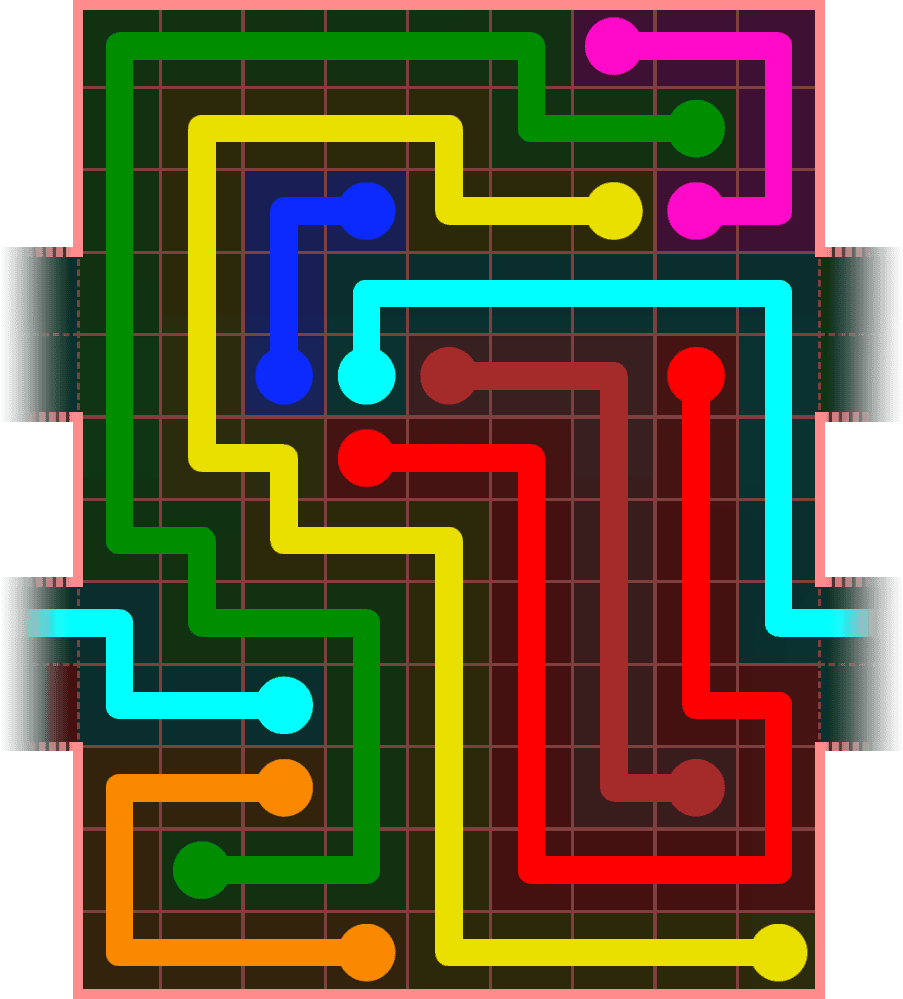 Flow Free Warps 5441 Solution