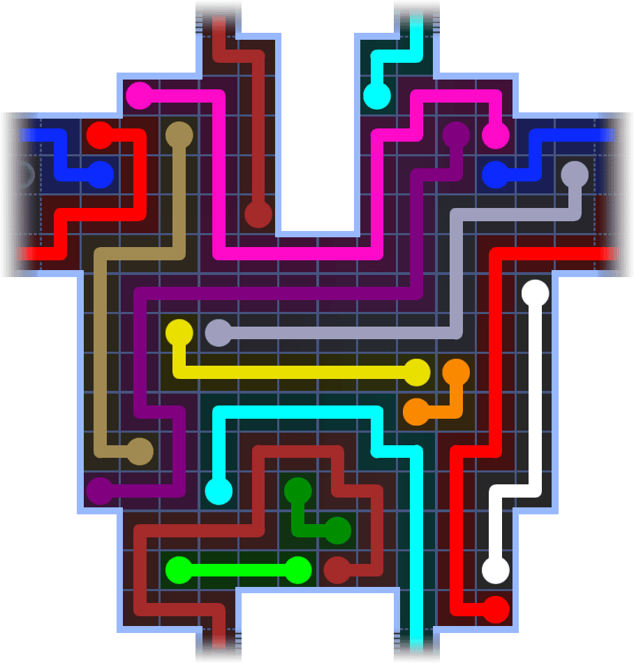 Flow Free Warps 3725 Solution