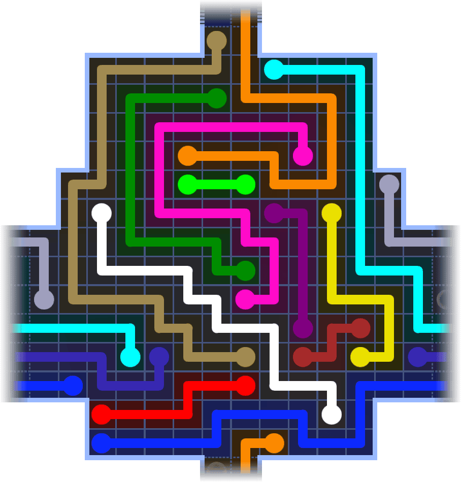 Flow Free Warps 3734 Solution