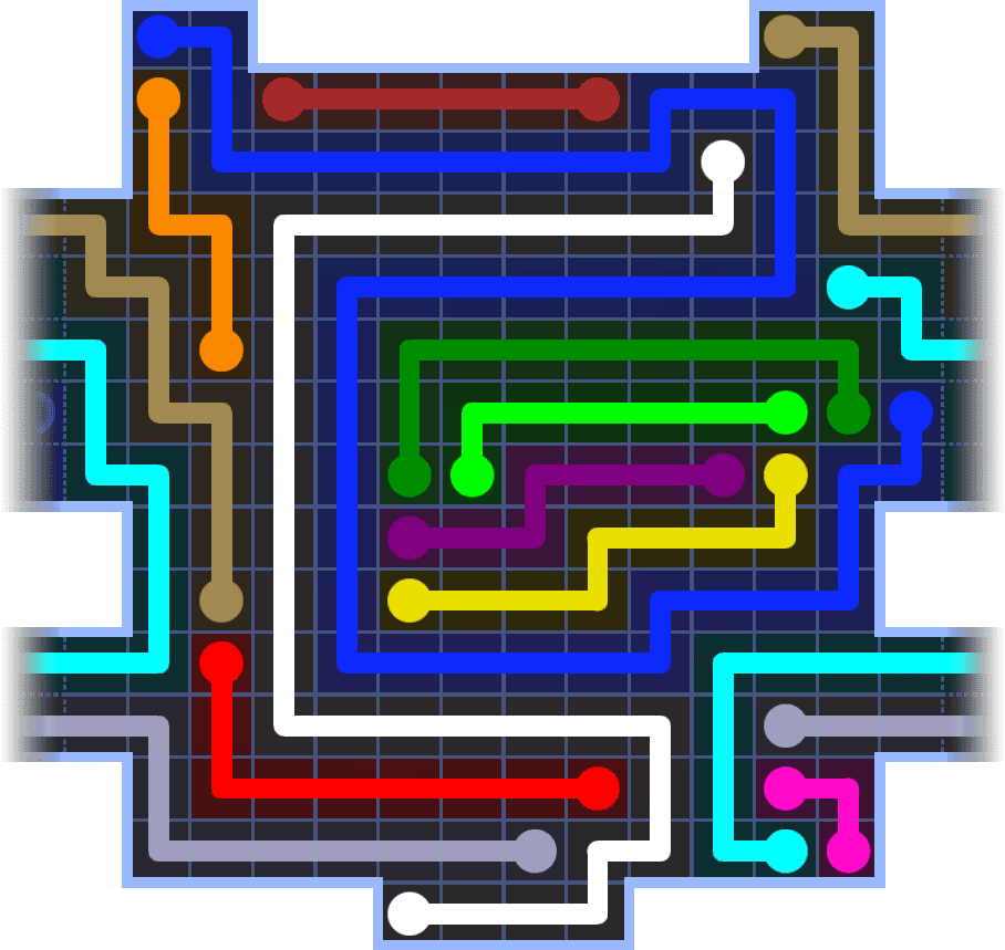 Flow Free Warps 3742 Solution