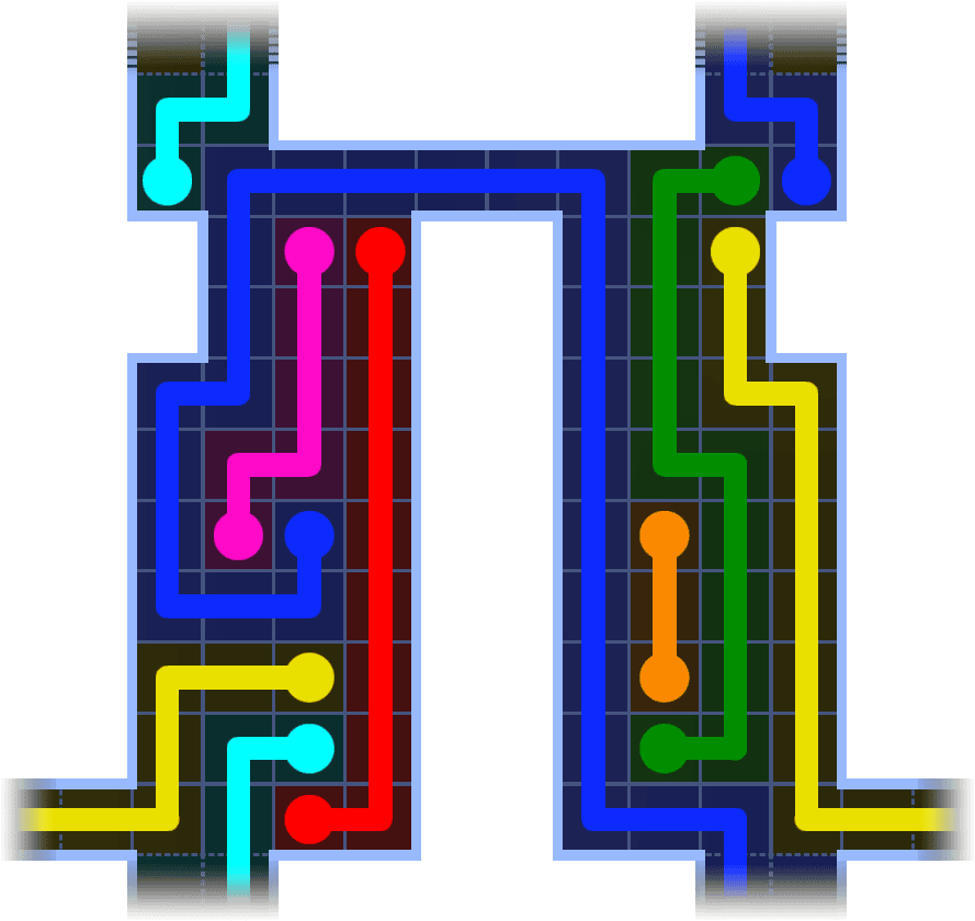 Flow Free Warps 3648 Solution