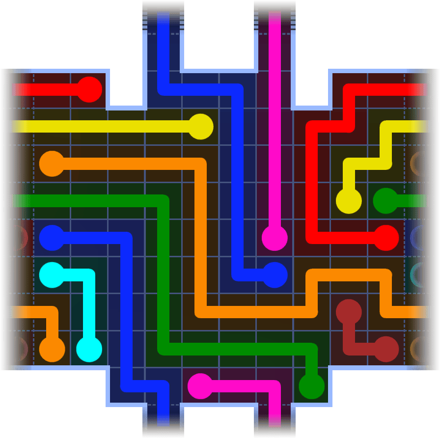 Flow Free Warps 3650 Solution