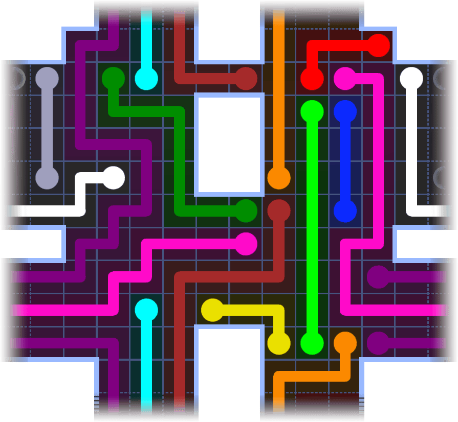 Flow Free Warps 3676 Solution