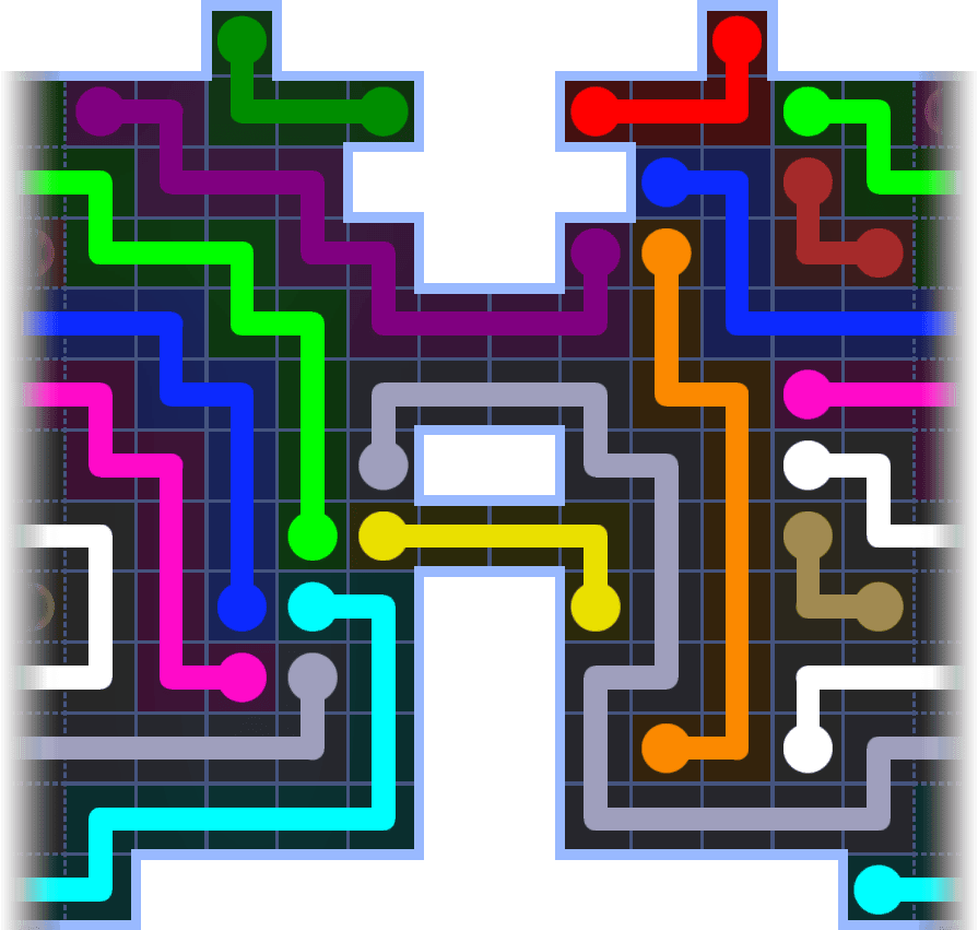 Flow Free Warps 3683 Solution