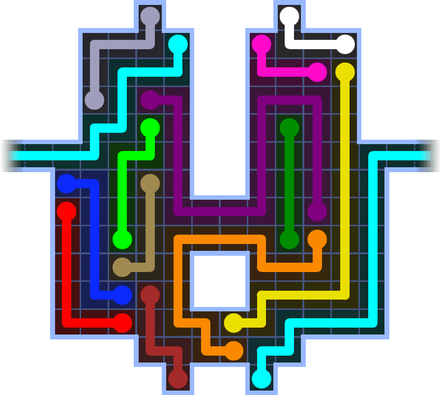 Flow Free Warps 3685 Solution