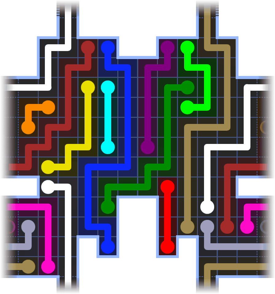 Flow Free Warps 3688 Solution