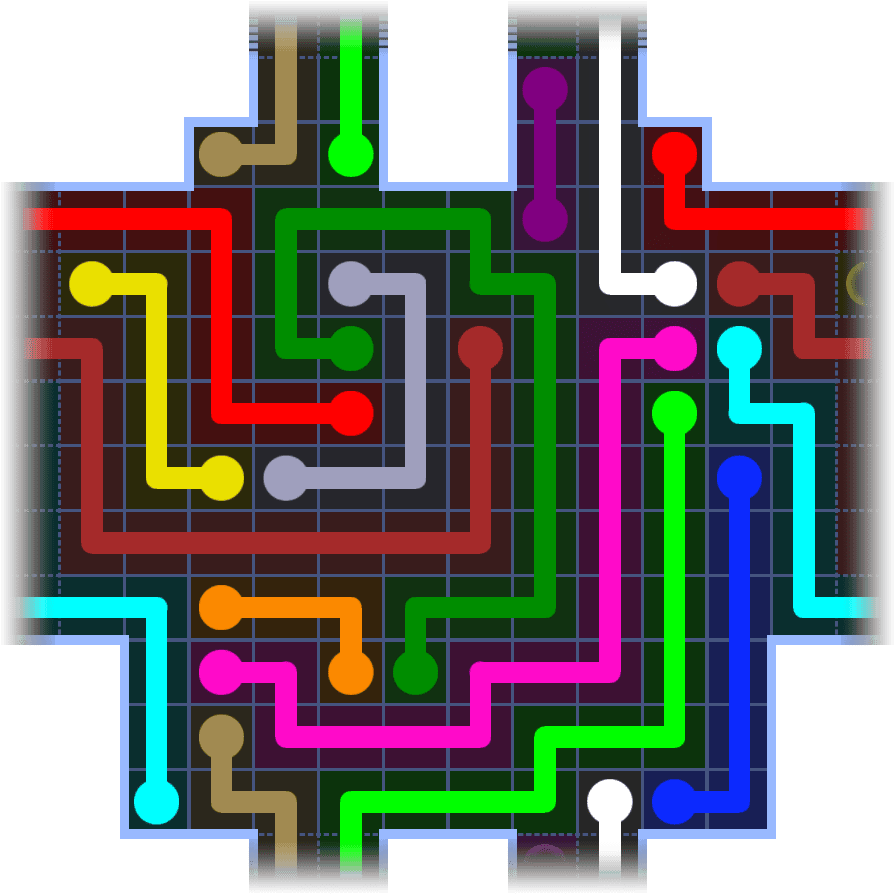Flow Free Warps 3689 Solution