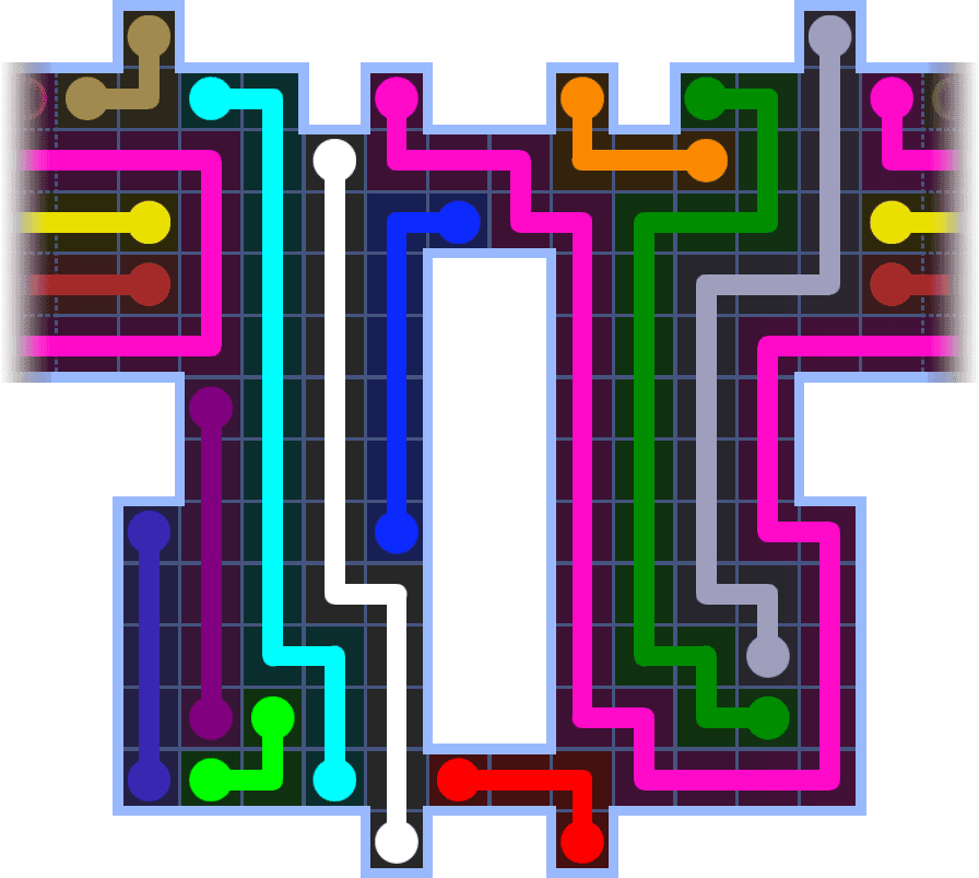 Flow Free Warps 3698 Solution